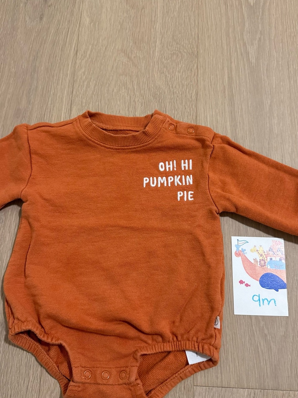 Pumpkin Pie Orange Baby Bodysuit